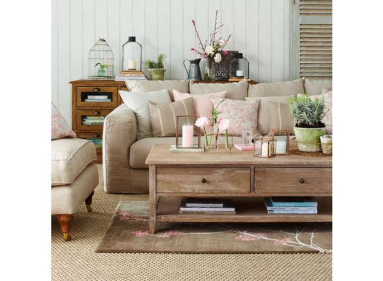 Misture marrons arenosos com rosa suave