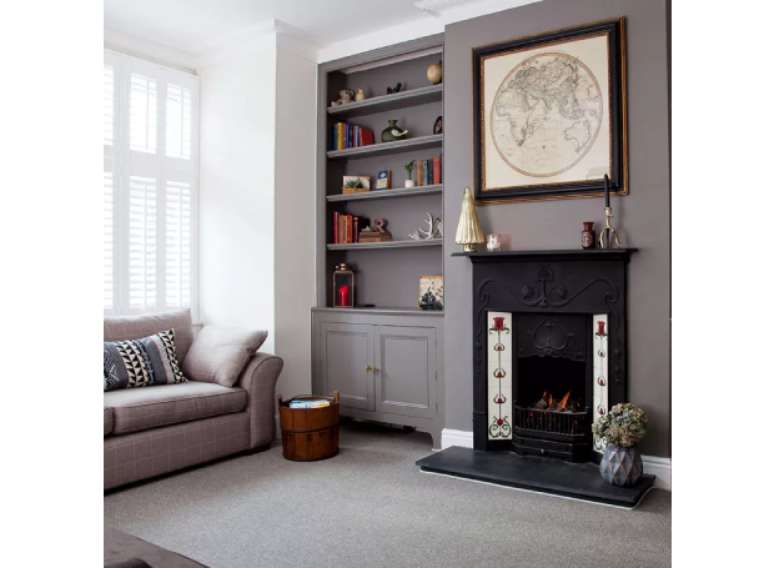 Use a cor taupe para criar eleg&acirc;ncia na sala