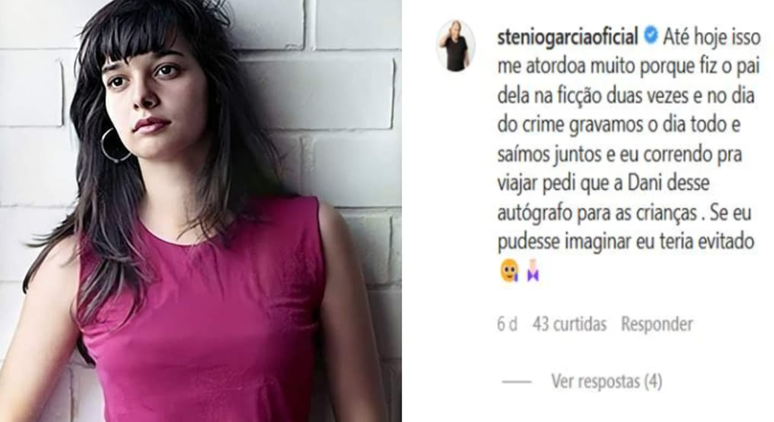 Daniella e Stênio trabalharam juntos em  'De Corpo e Alma' e 'O Dono do Mundo'