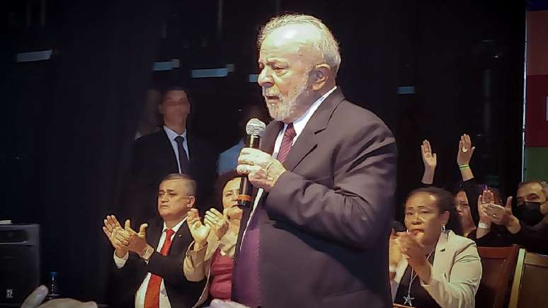 Ex-presidente Lula em evento com agentes de cultura de Brasília