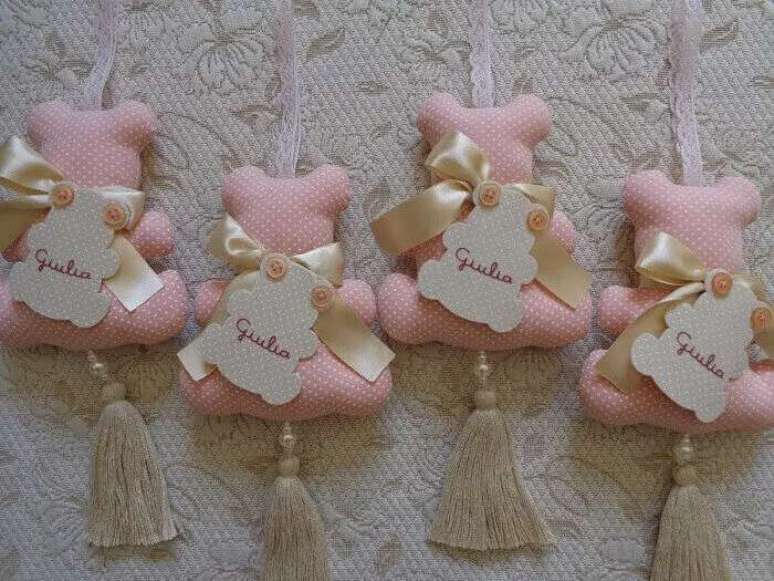 23. Sach&ecirc; em formato de urso utilizado como lembrancinha de maternidade. Fonte: Mercado Livre