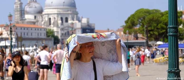 Veneza, no norte da Itália, no verão