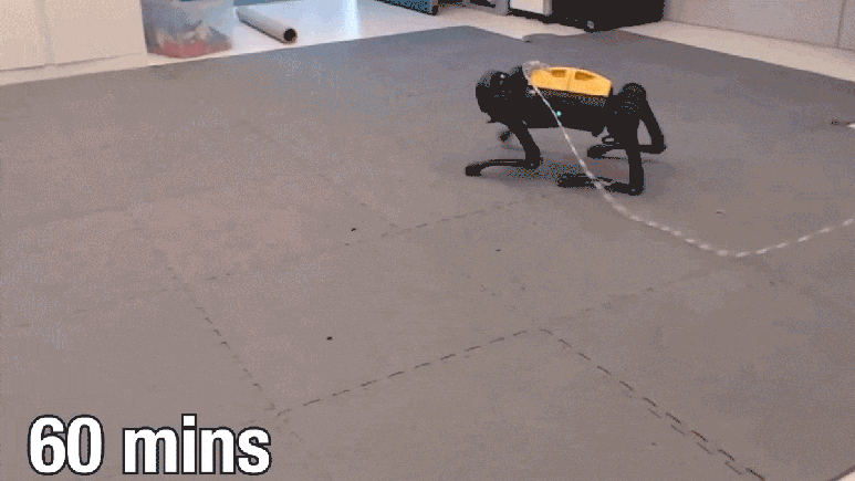 Cachorro robô aprende a andar sozinho