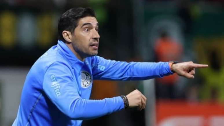 Abel Ferreira durante Palmeiras x Cuiabá (Foto: Cesar Greco/Palmeiras)