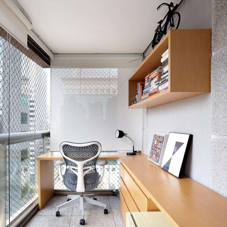 46. Cadeira ergonômica para sacada ou varanda de apartamento – Foto Duas Arquitetura
