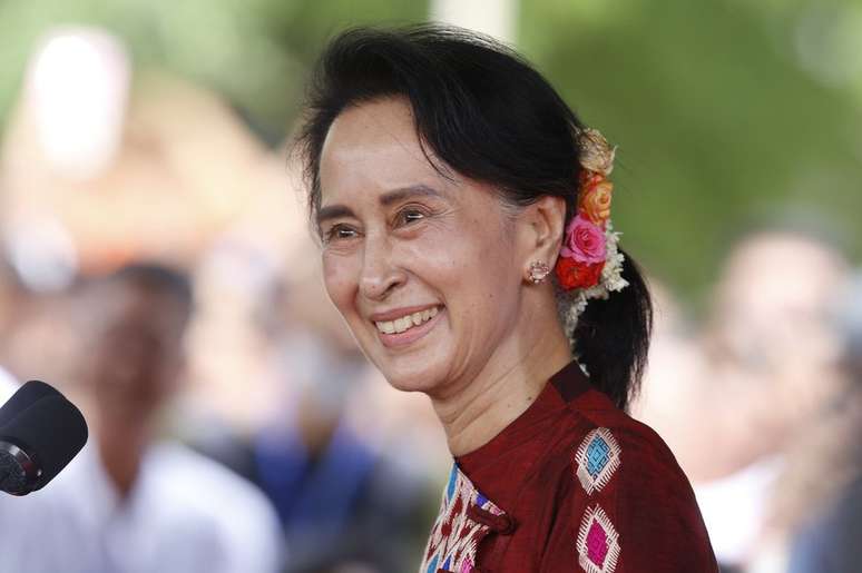 Aung San Suu Kyi, figura emblemática de Mianmar, tem muitos correligionários na região de Magway