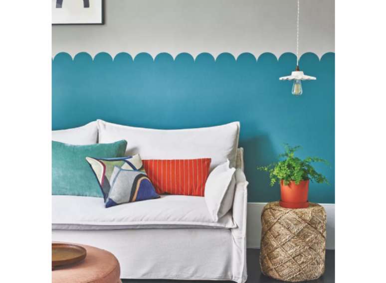 Pinte as paredes usando est&ecirc;ncil de vieira