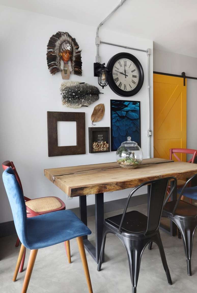 59. Decoração de ambientes rústicos para sala de jantar – Foto Inside Arquitetura e Design
