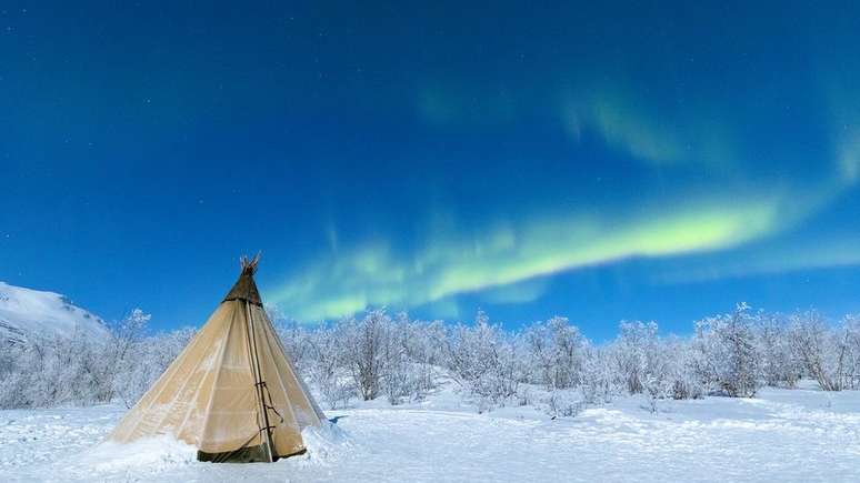 Abisko é marcada por um 'buraco azul' - um pedaço de céu que permanece com boa visibilidade, independentemente dos padrões meteorológicos à sua volta