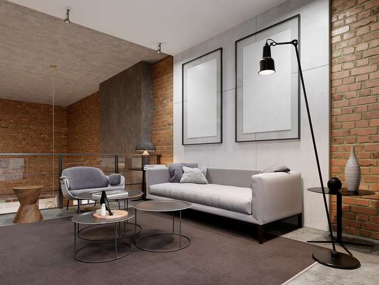 2. Aposte em duas ou mais mesas de centro com diferentes alturas. Fonte: Ess&ecirc;ncia M&oacute;veis