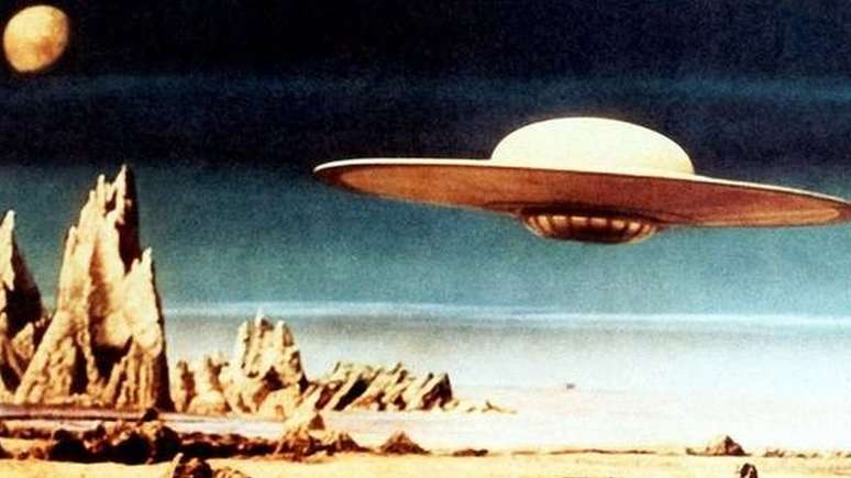 'Planeta Proibido', de 1956, foi um dos muitos filmes que retrataram discos voadores no cinema