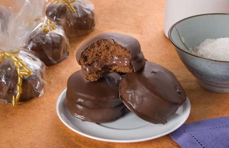 P&atilde;o de mel trufado &ndash; Foto: Guia da Cozinha