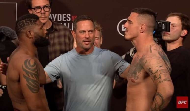 Curtis Blaydes e Tom Aspinall vão se enfrentar na luta principal do UFC Londres (Foto: Reprodução/UFC)