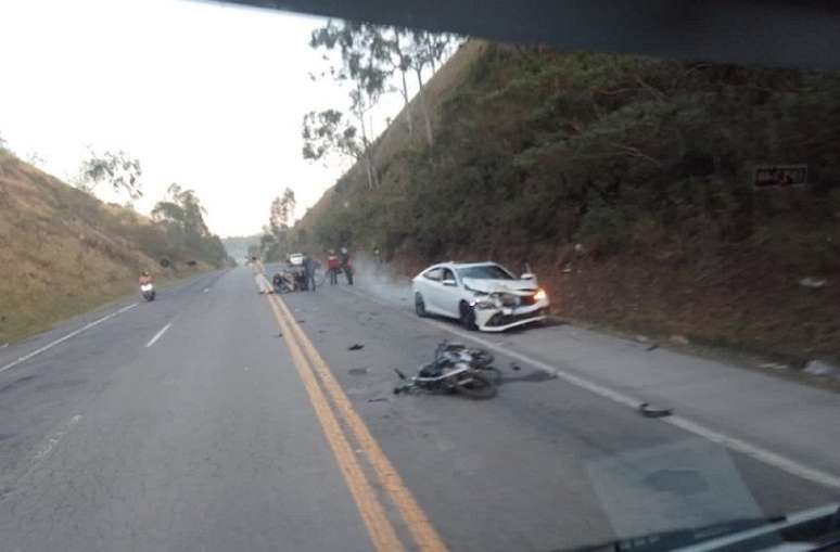 Acidente ocorreu na Rodovia Alkindar Monteiro Junqueira, em Bragança Paulista (Reprodução/Twitter/Diego Perez)