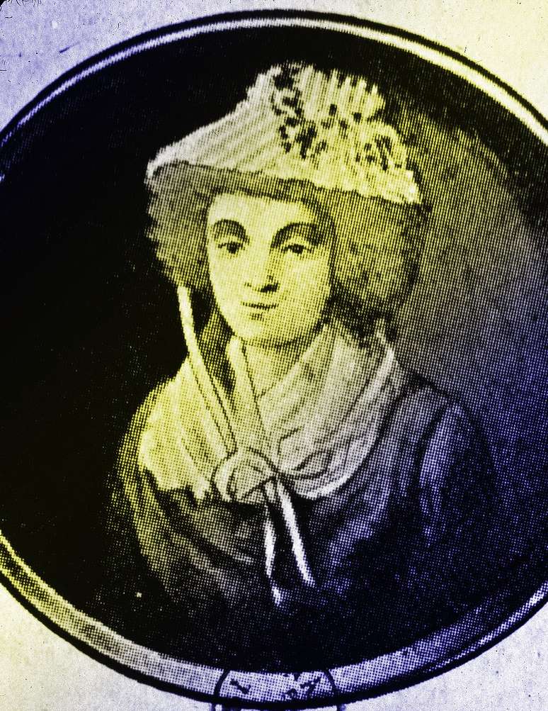 Gravura de Olympe de Gouges