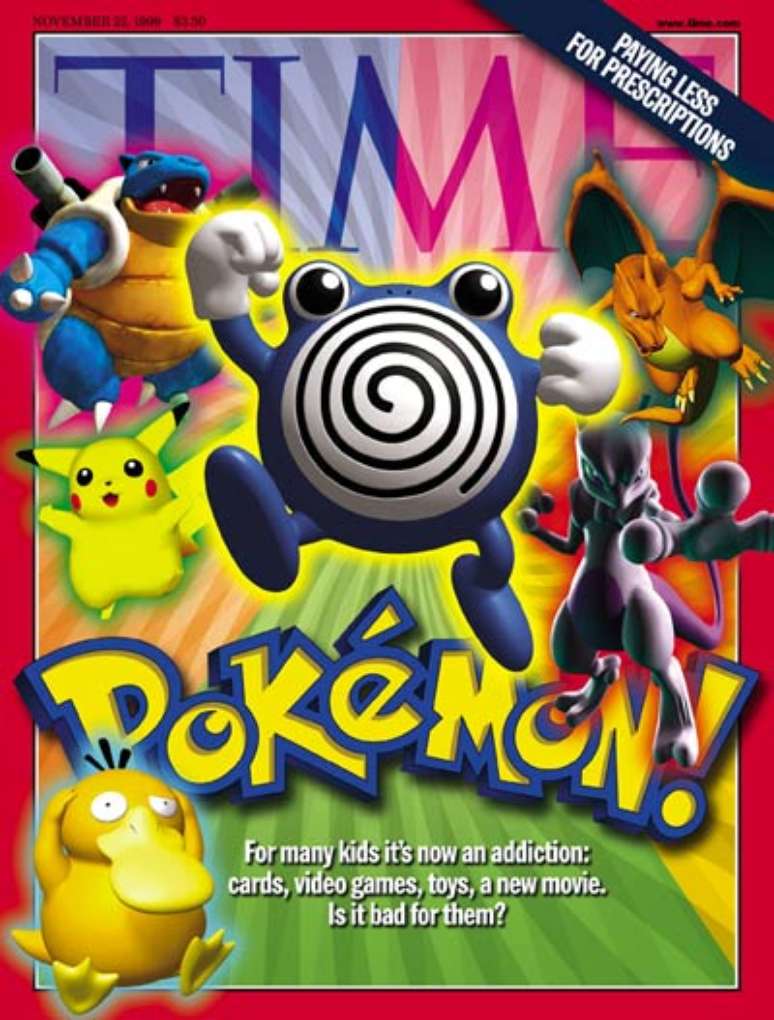 Pokémon foi capa da TIME com matéria polêmica. (Imagem: Reprodução/Time)