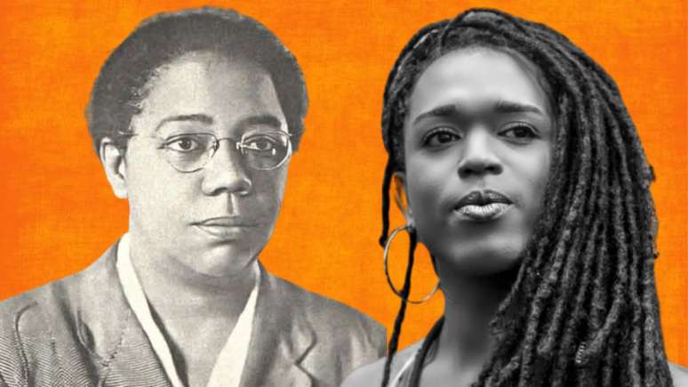 Imagem mostra Antonieta de Barros, primeira mulher negra eleita, e Erica Malunguinho, primeira deputada federal trans negra.