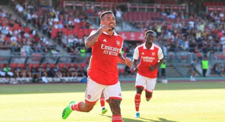 Gabriel Jesus anima torcida do Arsenal com bom início na pré-temporada (Foto: Divulgação / Arsenal)