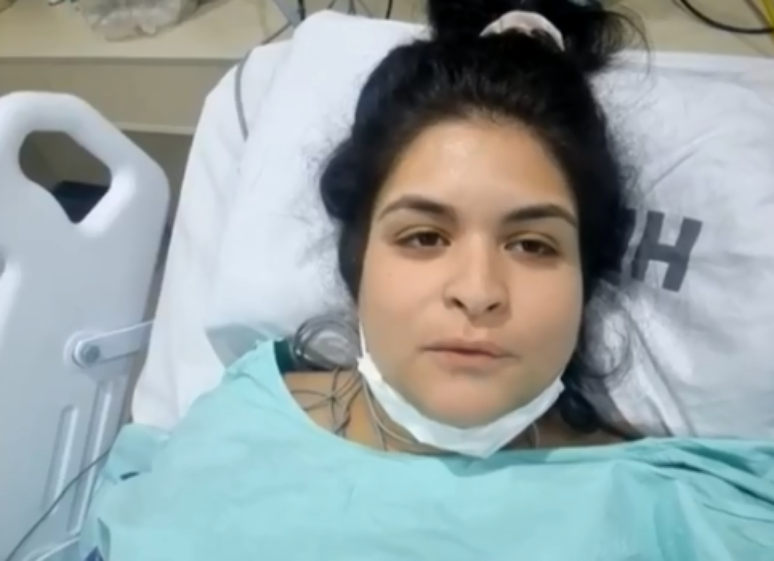 Daiana Cavalcanti, de 35 anos, desabafou após sobre as complicações de uma cirurgia plástica realizada pelo médico Bolívar Guerrero Silva