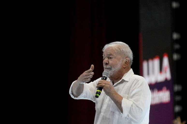 Ex-presidente Luiz Inácio Lula da Silva, durante evento no Recife