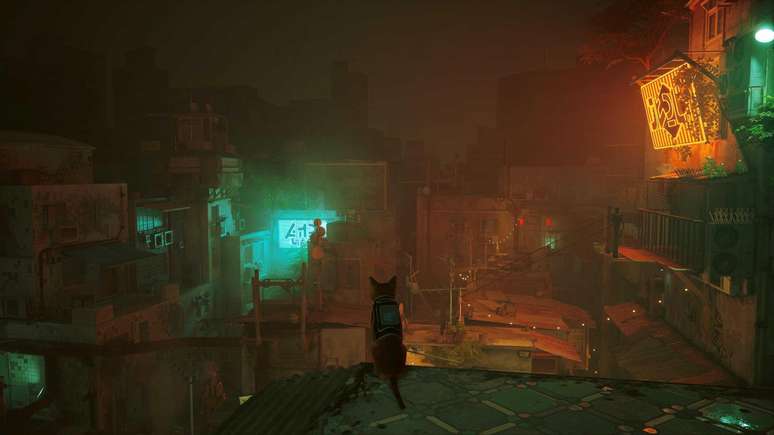 Stray traz uma estética cyberpunk e sistemas de escalada