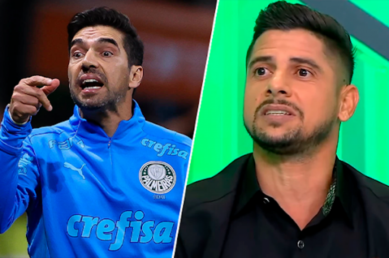 Técnico do Verdão tem feito diversas críticas a arbitragem brasileira (Fotos: Greco/Palmeiras; Reprodução/Arena SBT)