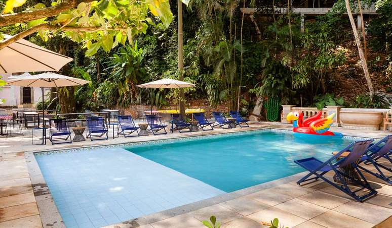 A piscina do Jo&Joe Rio de Janeiro &eacute; aberta aos n&atilde;o-h&oacute;spedes.