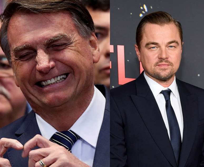 Bolsonaro e DiCaprio 