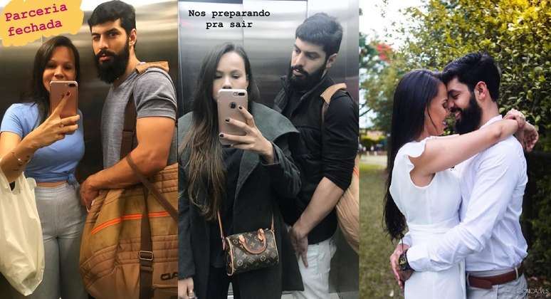 Maira e Elder em fotos antes do acidente: ele conta que era aventureiro e gostava de passear com a companheira para diferentes lugares