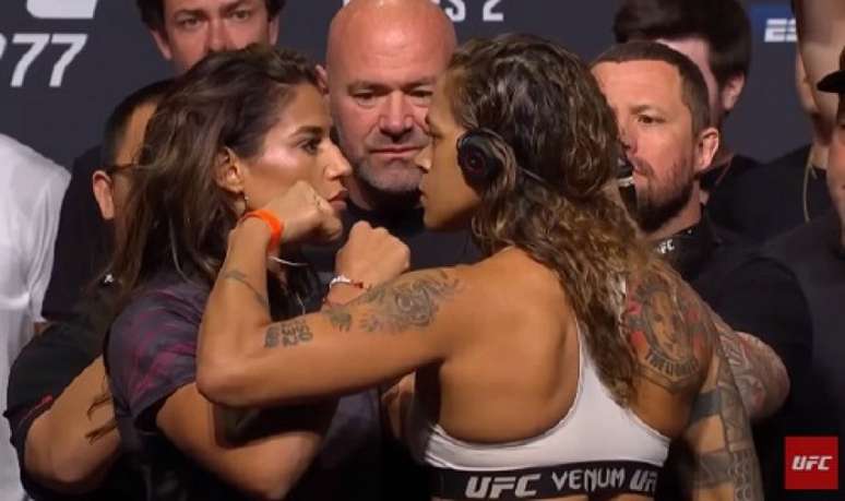 Amanda Nunes e Julianna Peña vão fazer a luta principal do UFC 277 (Foto: Reprodução/UFC)