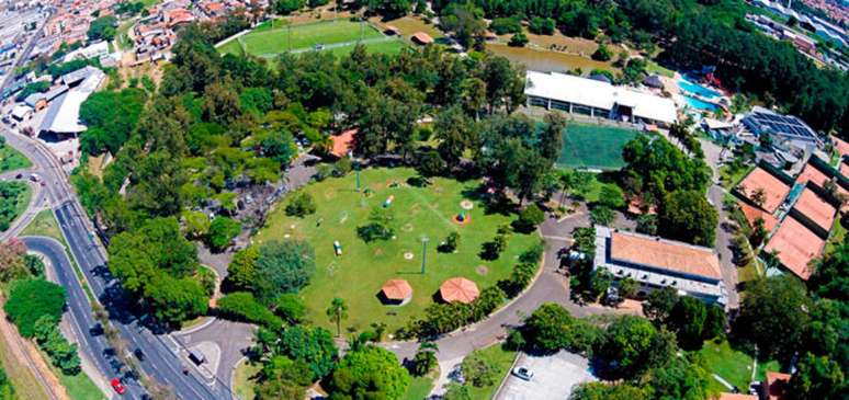 Clube de Campo de Sorocaba, onde aconteceu a agressão durante o show do cantor Fábio Jr.  