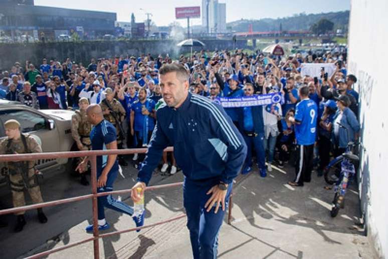 Técnico uruguaio normalizou o resultado de igualdade em Santa Catarina - (Foto: Roberto Zacarias/Staff Images/Cruzeiro)