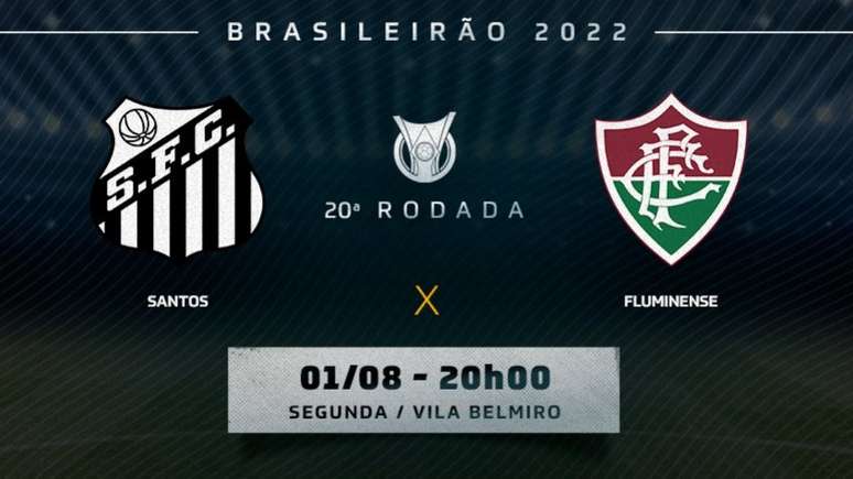 Santos recebe o Fluminense nesta segunda-feira (Arte Lance!)