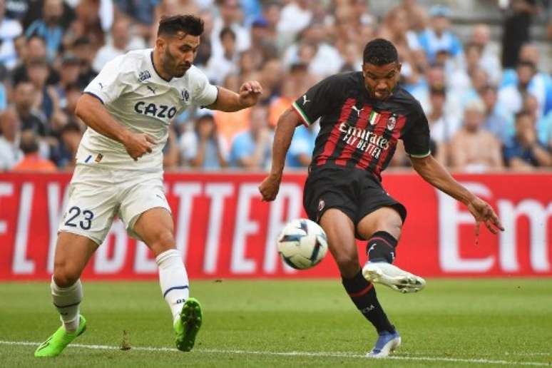 Junior Messias foi o grande destaque do amistoso entre Milan e Olympique Marseille (SYLVAIN THOMAS / AFP)