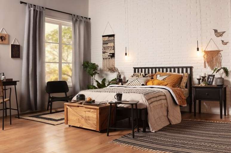 9. Tapetes ou carpetes: o tapete pode ser o ponto de destaque de um ambiente. Fonte: Tok&Stok