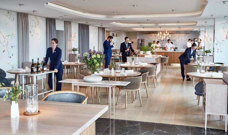 Geranium: o atual melhor restaurante do mundo fica no oitavo andar do Parken, estádio da seleção dinamarquesa de futebol.