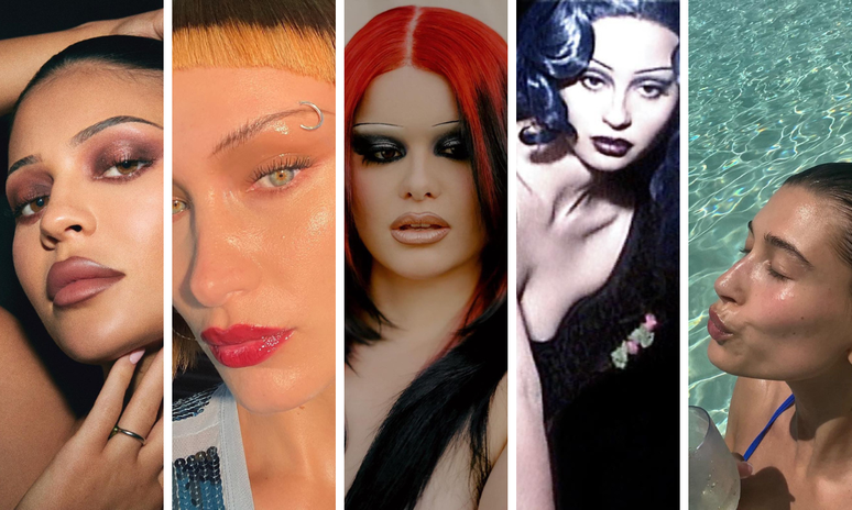 Famosas com sobrancelhas finas 