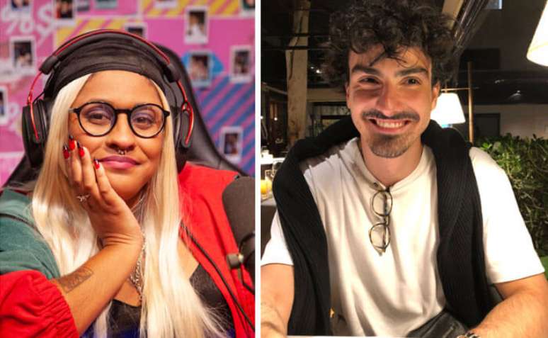 Andreza Delgado e João Marano, podcasters da estreia do RADAR Podcasters Brasil