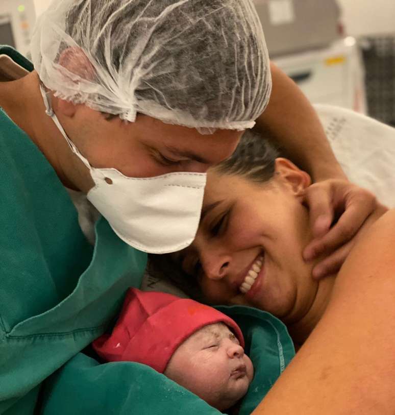 Marina deu à luz a pequena Maitê (Foto: Instagram)