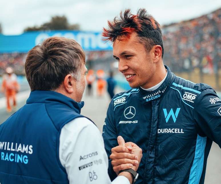 Jost Capito e Alex Albon - equipe e piloto renovaram contrato