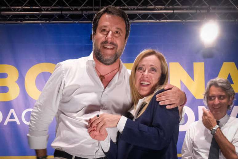 Salvini e Meloni são aliados, mas disputam o mesmo eleitorado