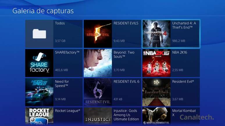 Basta selecionar um deles e apertar o botão Options no DualShock 4 (Imagem: Captura de tela/Sergio Oliveira/Canaltech)