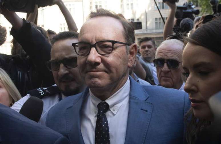 Kevin Spacey durante uma audiência em Londres, na Inglaterra