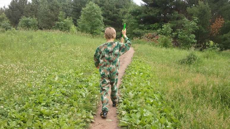 Matthew, cerca de dois anos antes de manifestar a misofonia