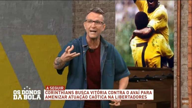 Neto criticou o empréstimo de Luan no programa 'Os Donos da Bola' (Reprodução/Band)