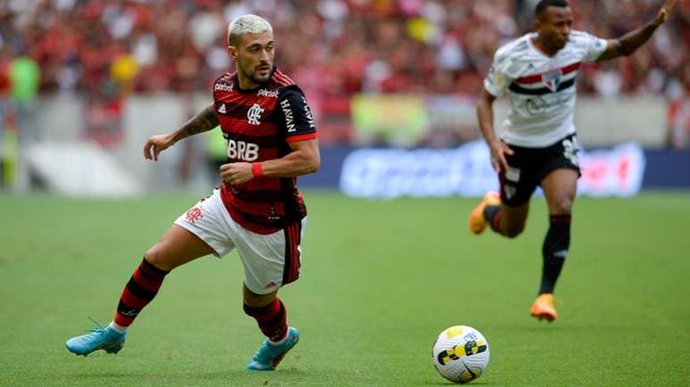 Flamengo venceu o São Paulo no primeiro turno (Foto: Marcelo Cortes/Flamengo)