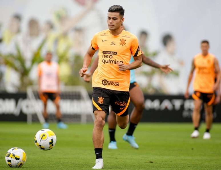 Fausto Vera durante treino do Timão (Foto: Rodrigo Coca/Agência Corinthians)