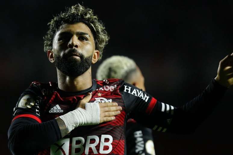 Gabi marcou o último gol da vitória sobre o São Paulo (Foto: Gilvan de Souza/Flamengo)