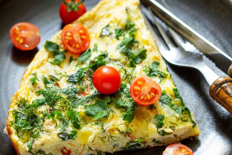 Omelete de batata-doce (Imagem: Shutterstock)