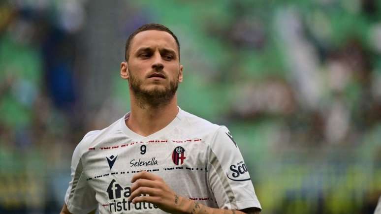 Marko Arnautovic fez boa temporada pelo Bologna em 2021/22 (Foto: MIGUEL MEDINA / AFP)